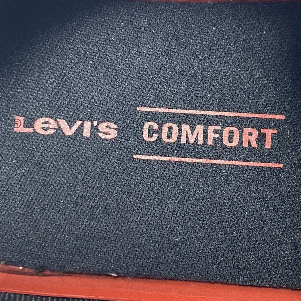LEVI STRAUSS Men's Size 9,5 Sneaker Gray Faux Leather Lace Up Round Toe Low Top